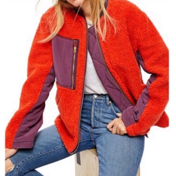 Free People Rivington Sherpa Jacket - Picture 1 of 16